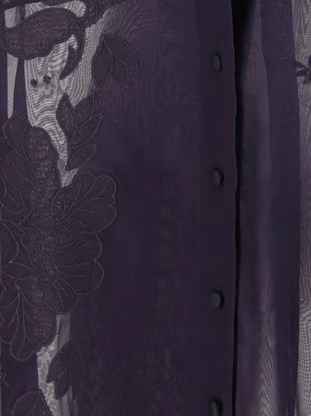  Forte Forte Floral-embroidered Organza Shirt - Purple 