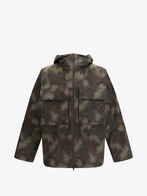 Herno hooded floral coat