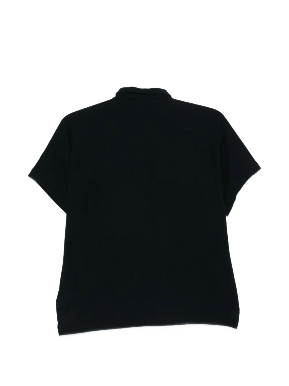 Zanone Polotop met knopen Blauw