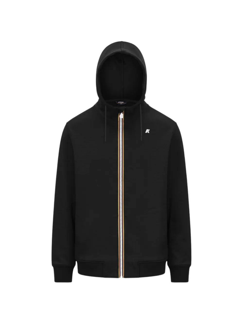 K-Way hooded zip-up sweater - Nero