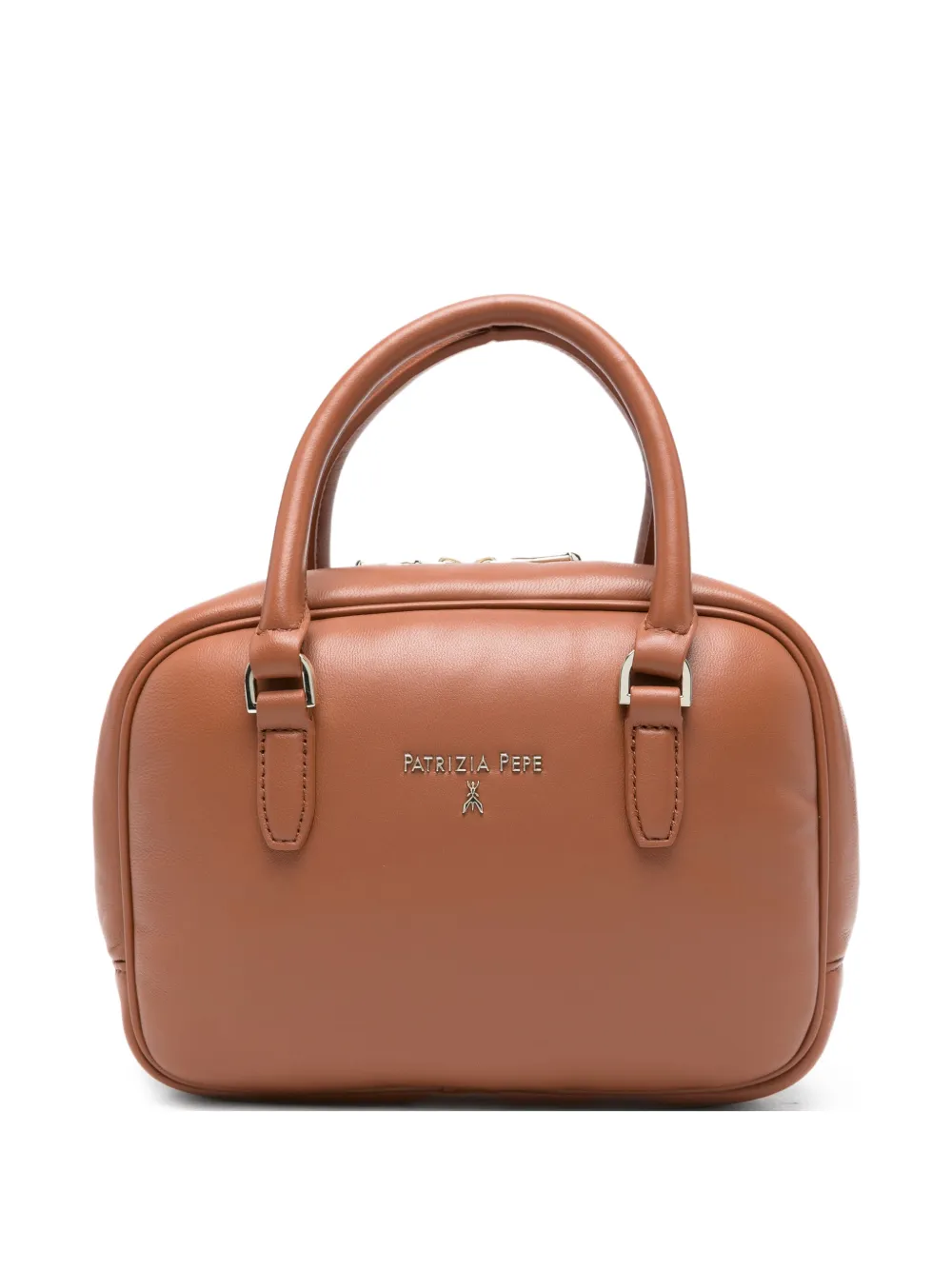 Patrizia Pepe logo-lettering tote bag - Marrone