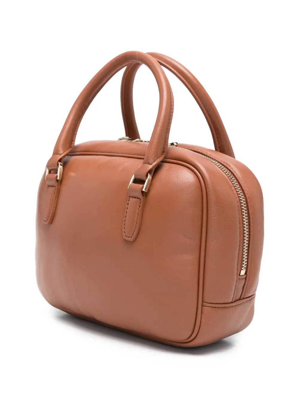 Patrizia Pepe Shopper met logo Bruin