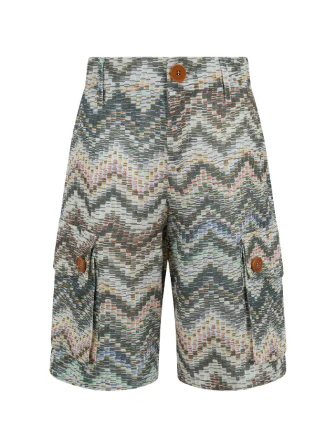 Missoni Kids button zigzag shorts