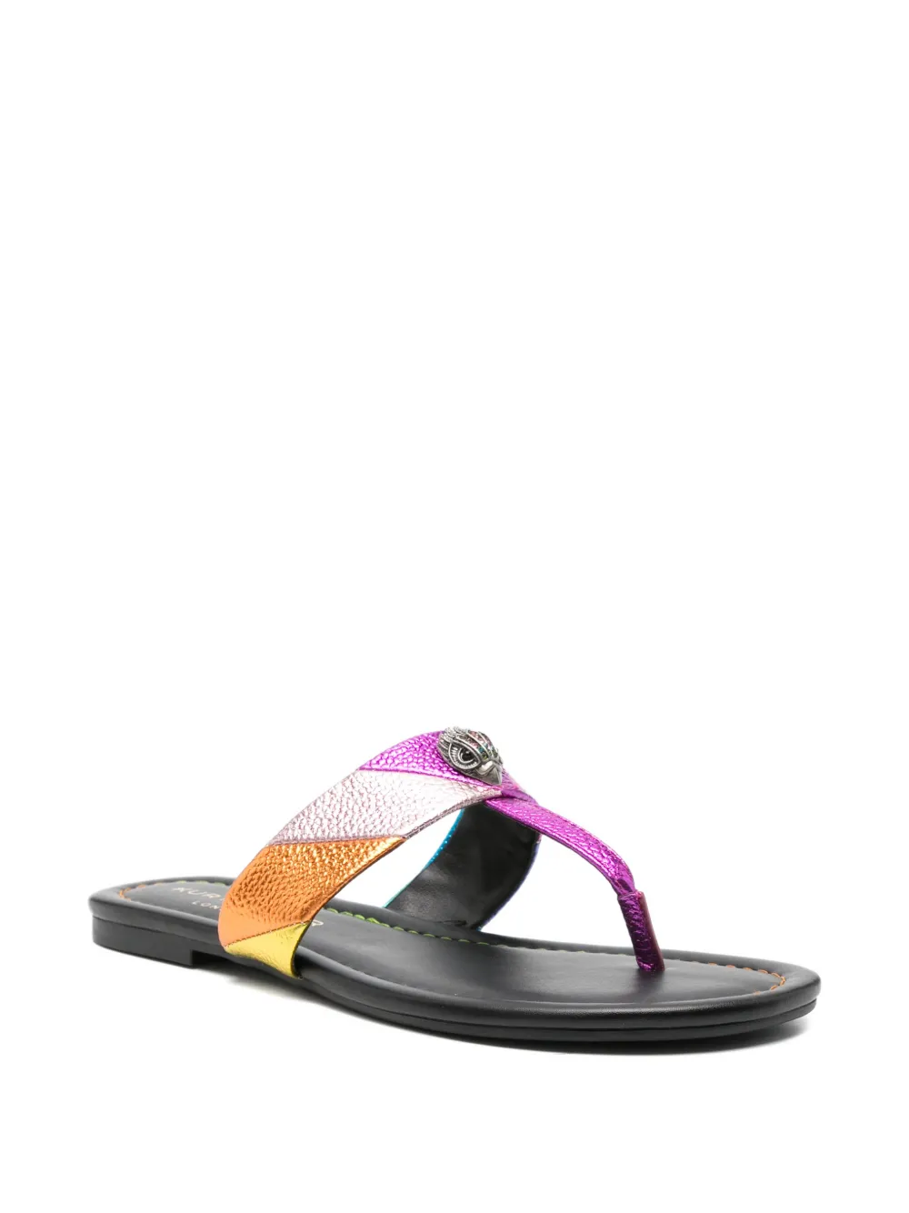 Kurt Geiger Sandalen met metallic-applicatie Paars