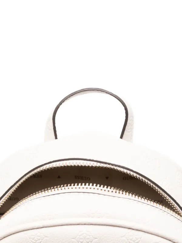 Guess White Embossed Logo Backpack Guess | Bags | Guess White Embossed Logo Backpack | Poshmark main image 4