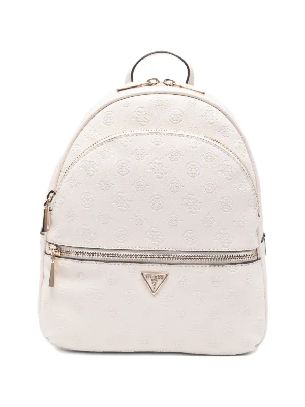 Guess White Embossed Logo Backpack Guess | Bags | Guess White Embossed Logo Backpack | Poshmark main image 3
