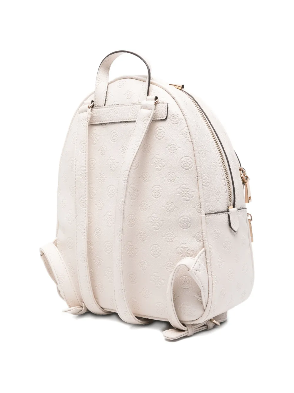  Guess Usa Embossed-logo Backpack - Neutrals 
