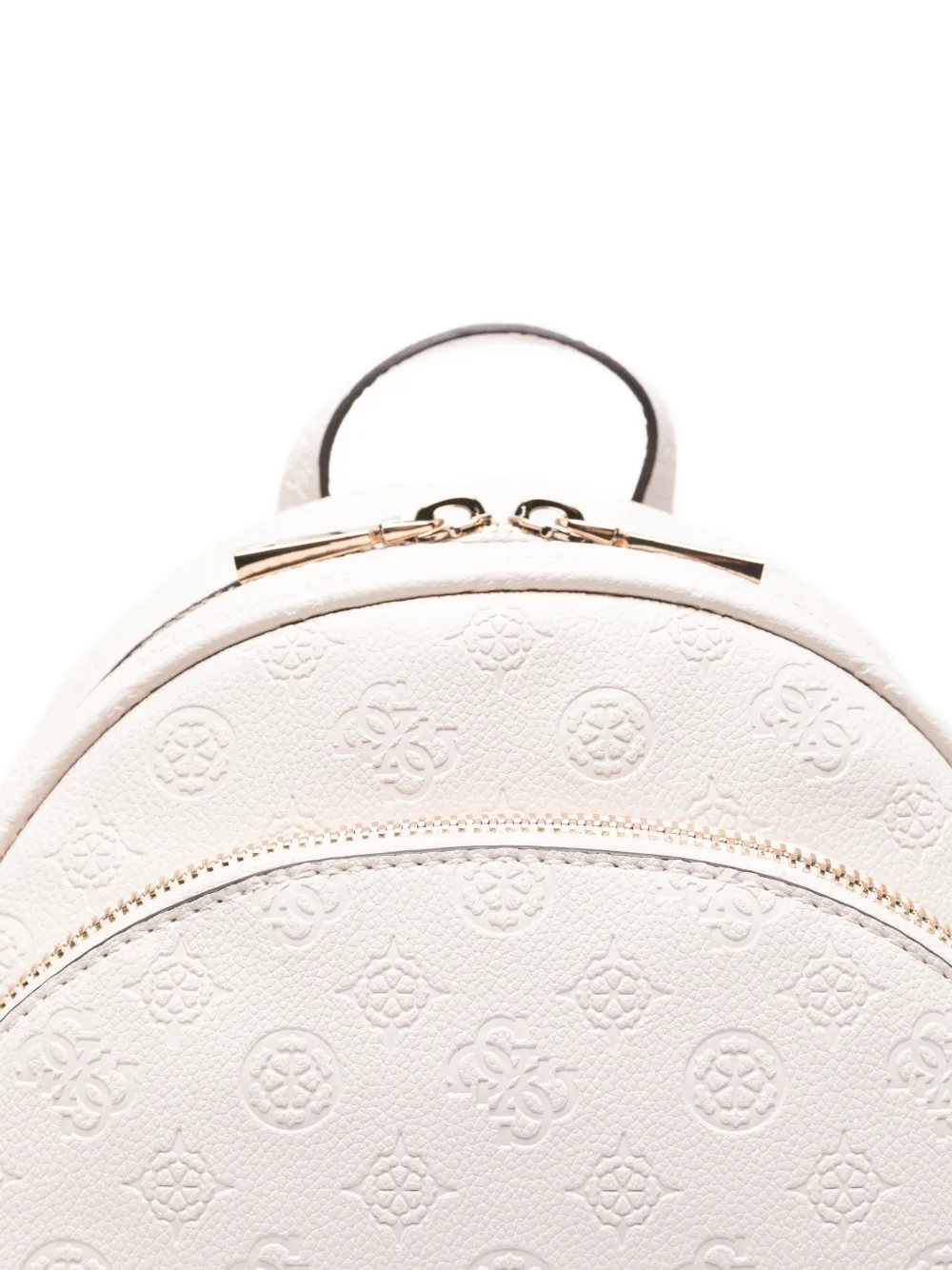  Guess Usa Embossed-logo Backpack - Neutrals 