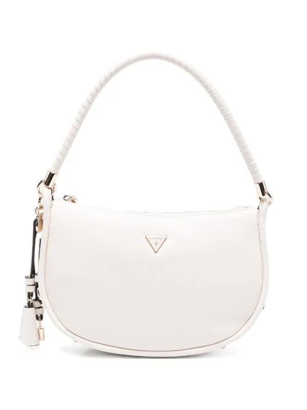 GUESS USA ウーブンハンドル ショルダーバッグ | ホワイト | FARFETCH JP