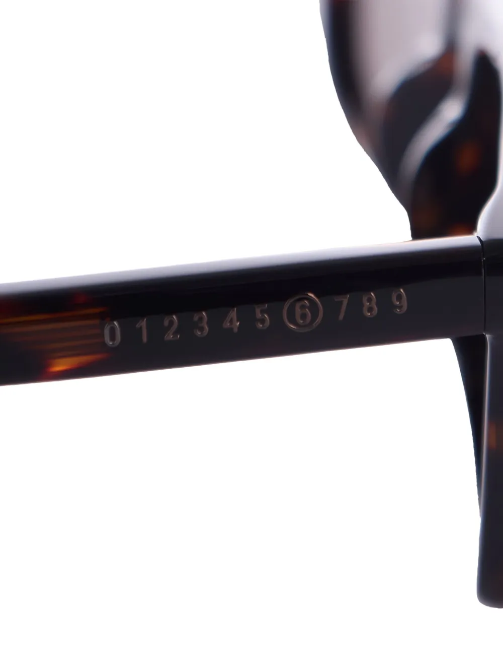  Mm6 Maison Margiela Rectangle Sunglasses - Brown 