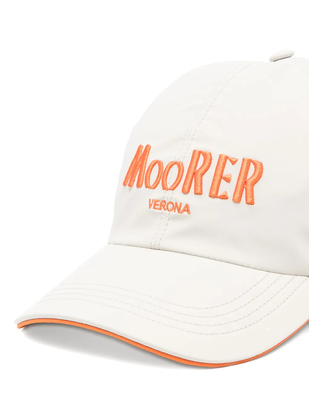 Moorer Honkbalpet met logodetail Beige