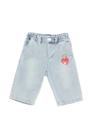 Moschino Kids テディベア デニムパンツ | ブルー | FARFETCH JP