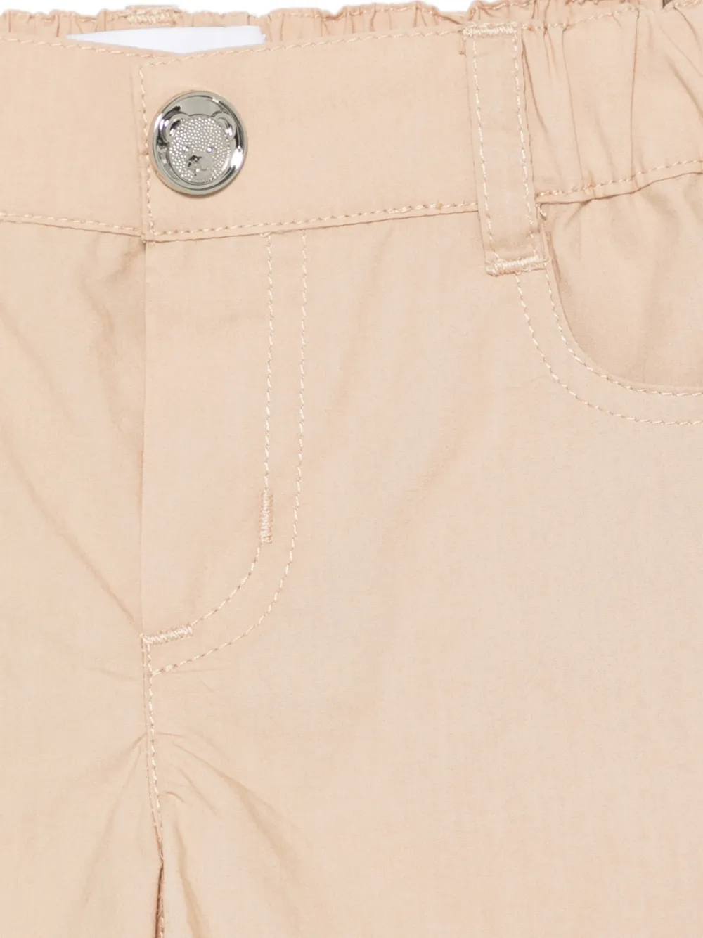 Moschino Kids Shorts met knopen Beige