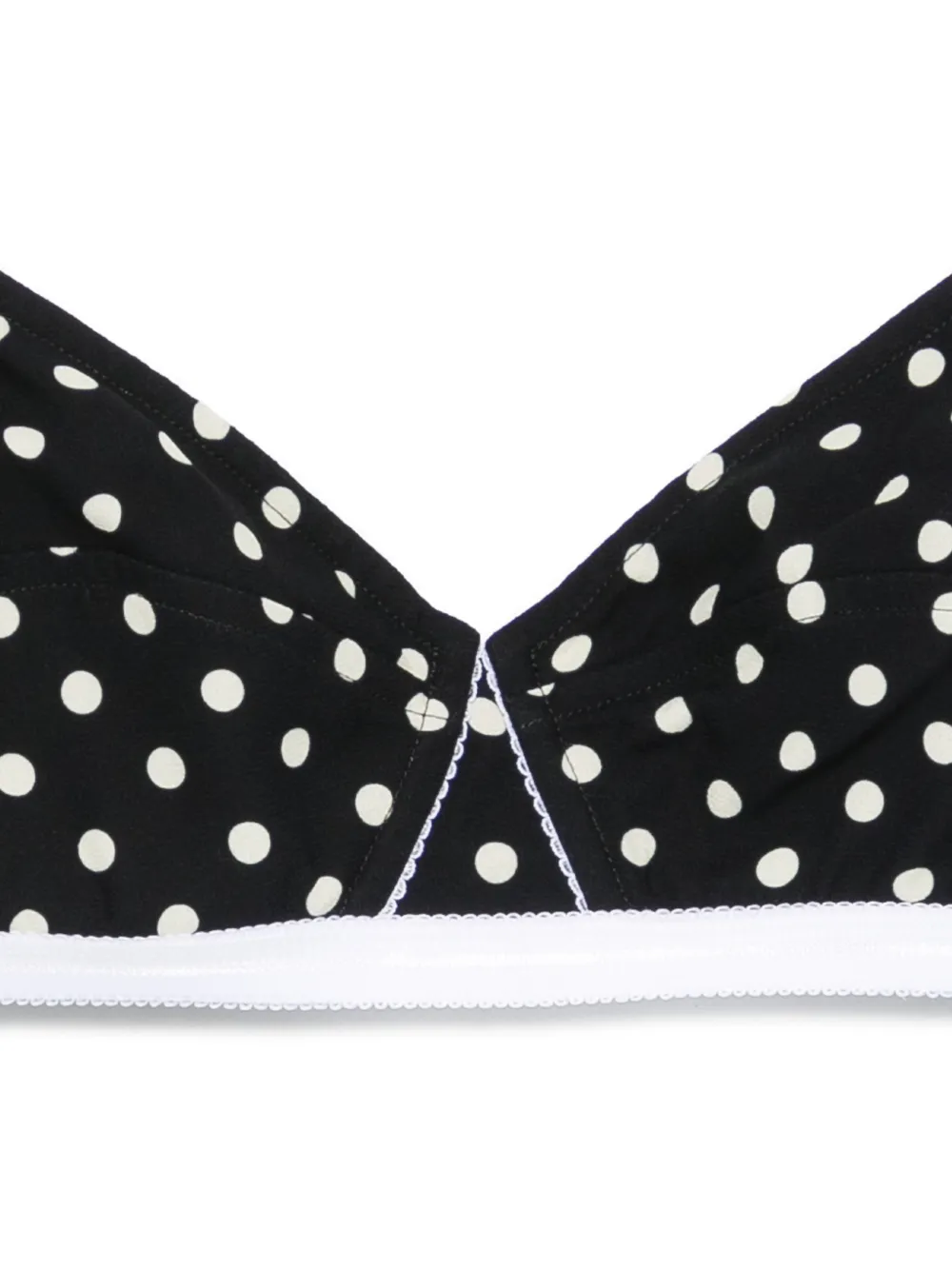 Nº21 Polka-dot Bra - Black 