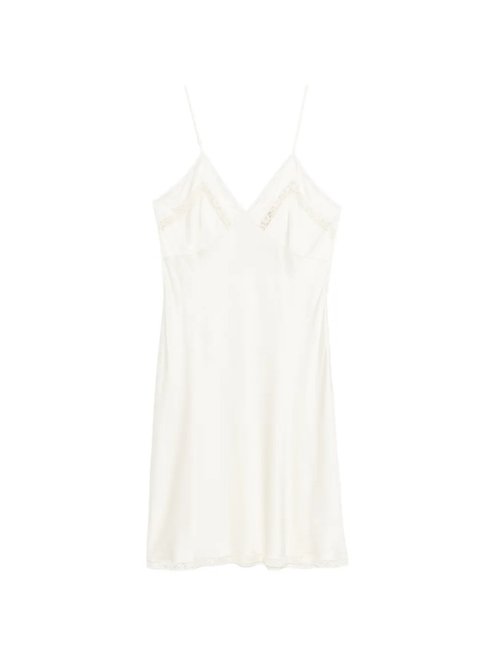 Nº21 lace-trim midi dress - Toni neutri