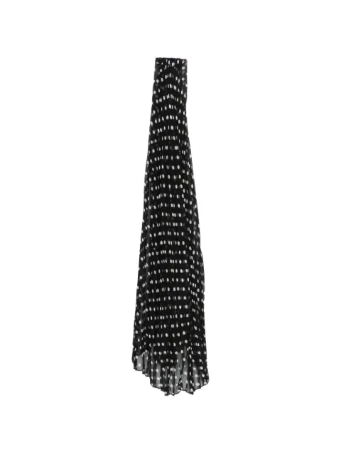 Nº21 polka-dot pleated scarf