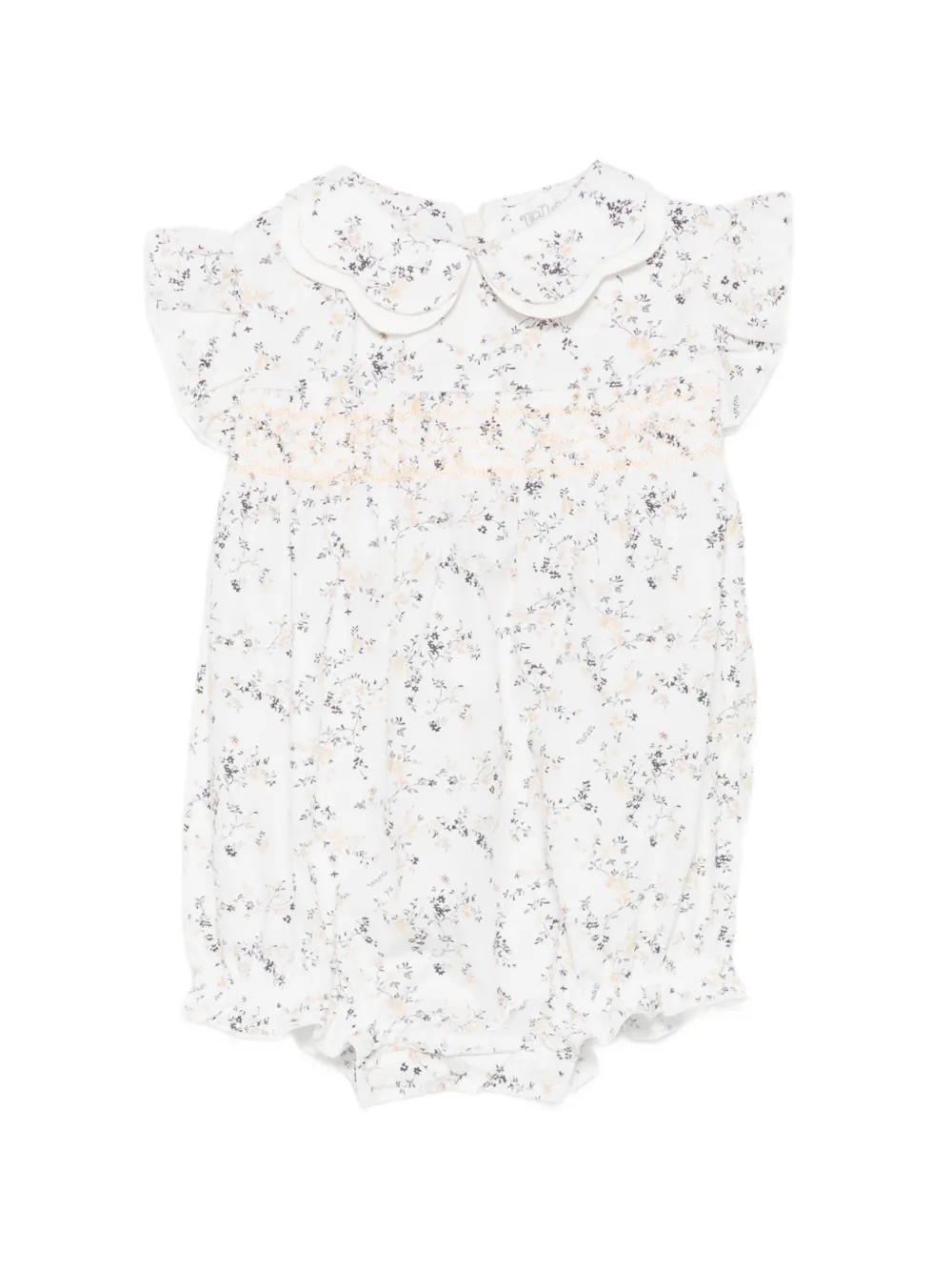 NANAN Body con colletto a fiori - Toni neutri