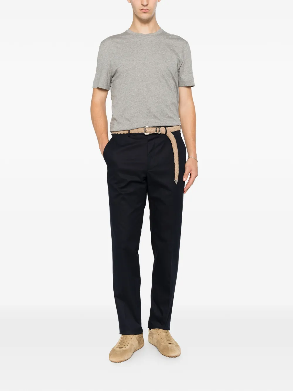 Zegna T-shirt met korte mouwen Grijs
