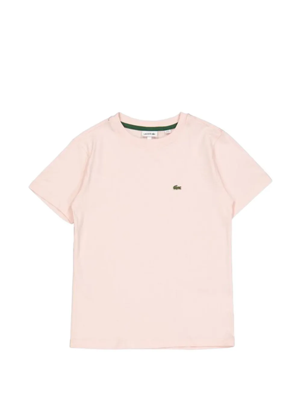 Lacoste Kids crewneck logo-detail T-shirt - Rosa