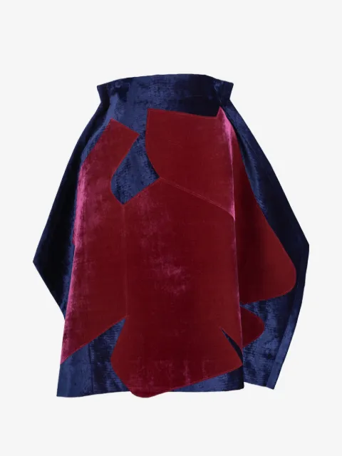 Comme Des Garçons Pre-Owned jupe mi-longue en velours