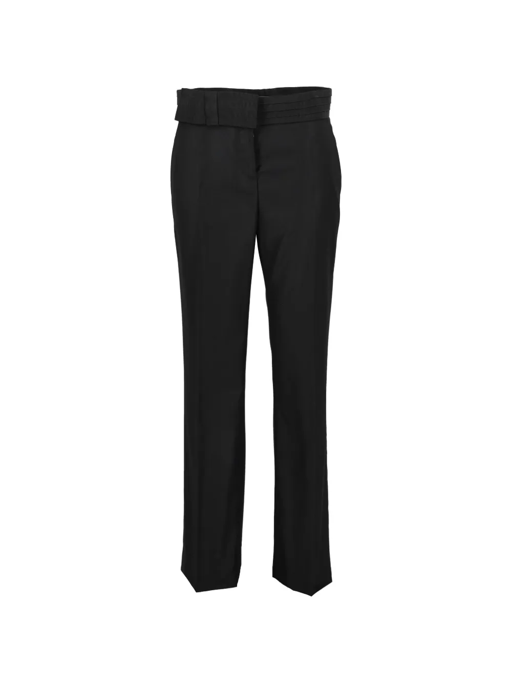 Stella McCartney Pre-Owned bow-detail trousers - Nero