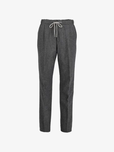 Vintage drawstring-waist trousers