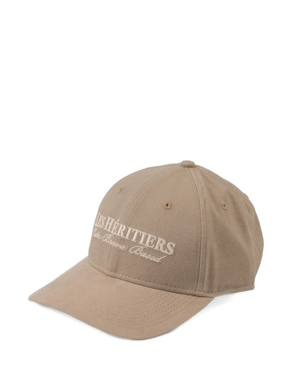  Les Héritiers Logo-embroidery Baseball Cap - Neutrals 