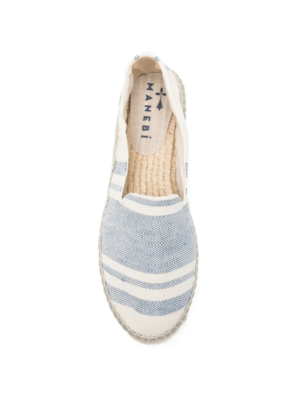 Manebi striped espadrilles Beige