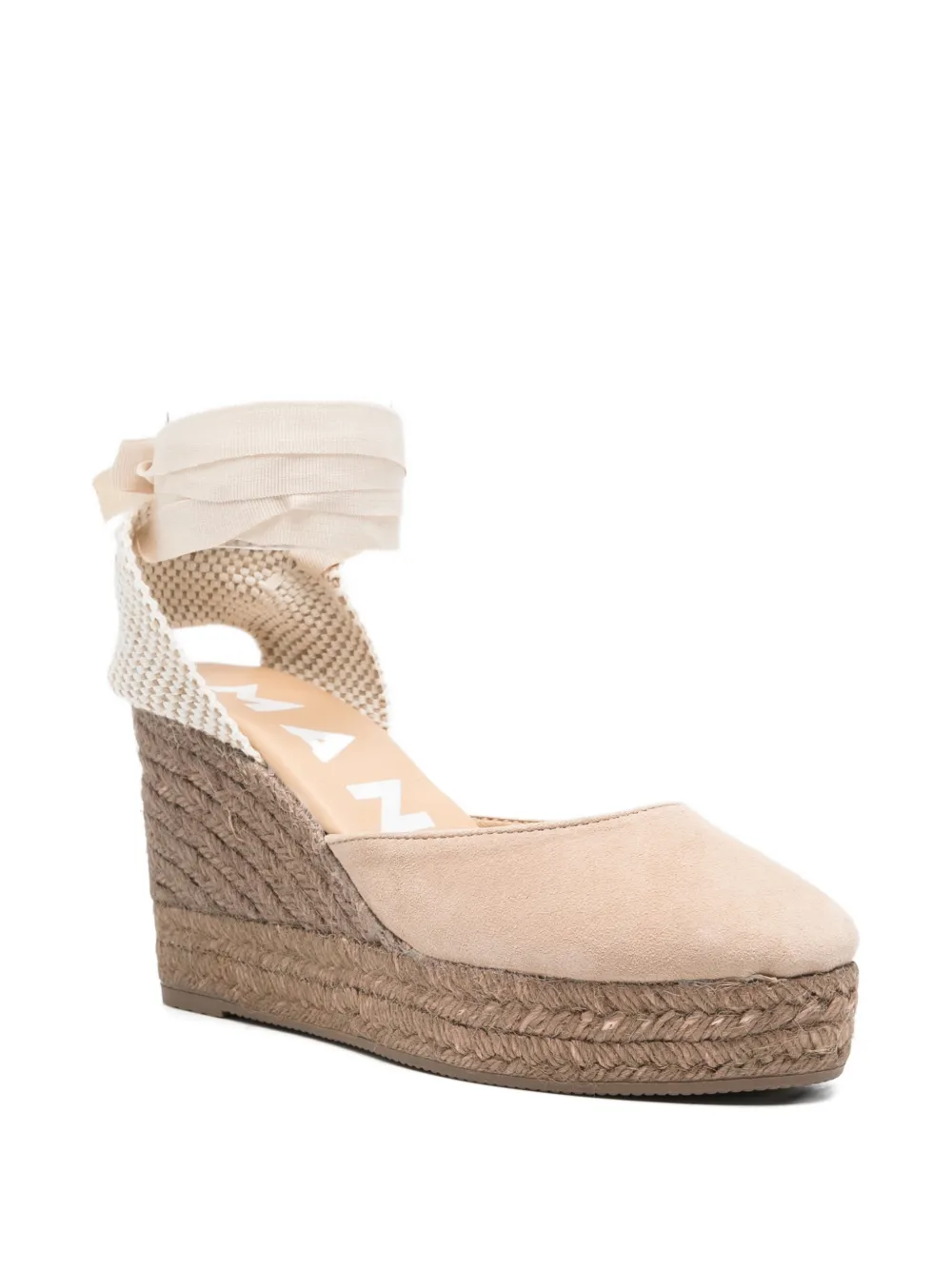 Manebi tie-detail espadrilles Beige