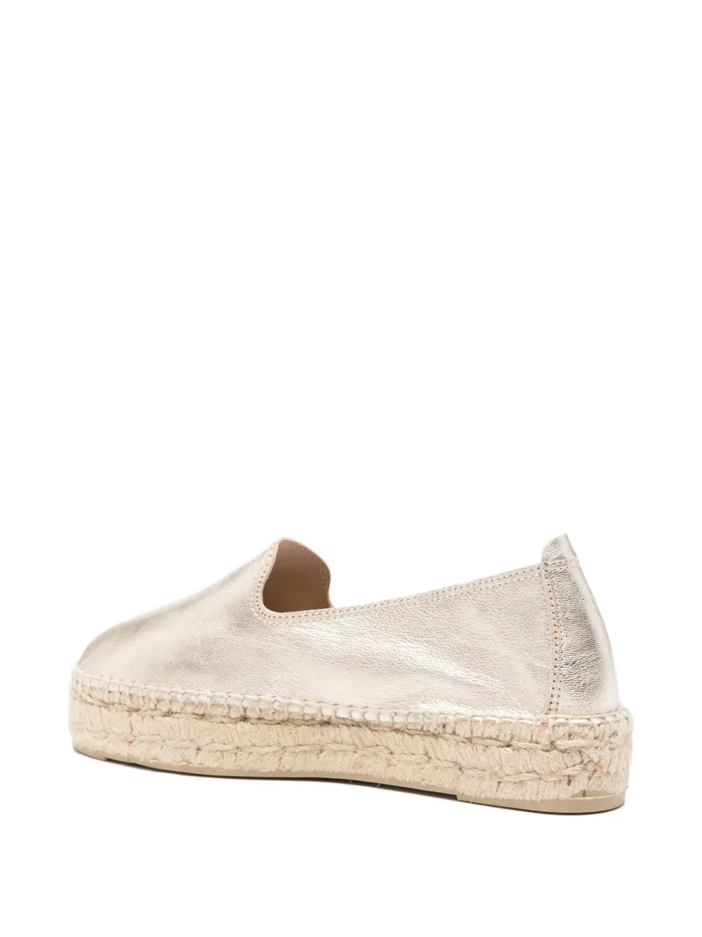 Manebi metallic-finish espadrilles Goud