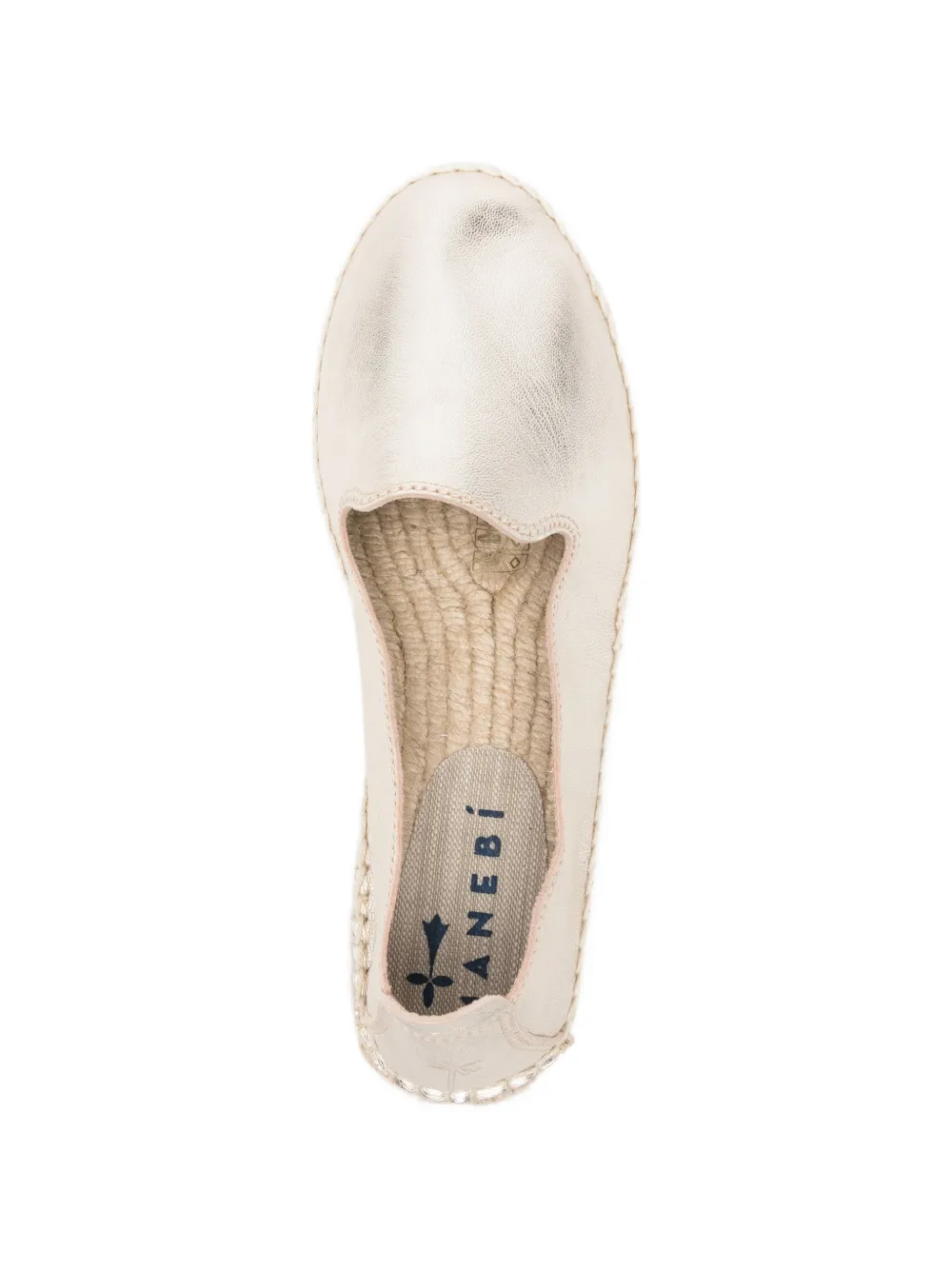 Manebi metallic-finish espadrilles Goud