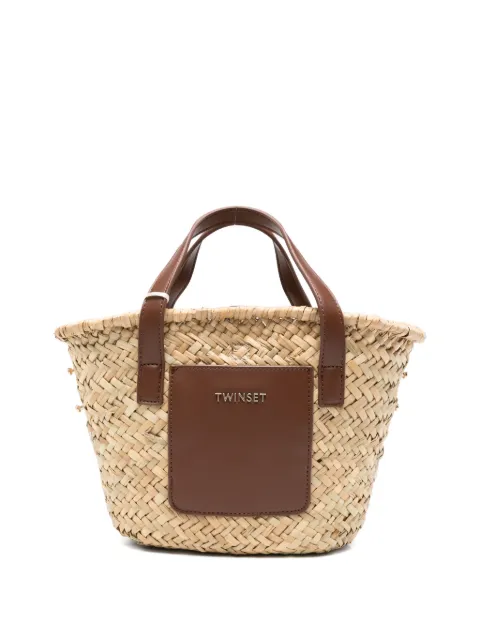 TWINSET Kids woven top-handle bag
