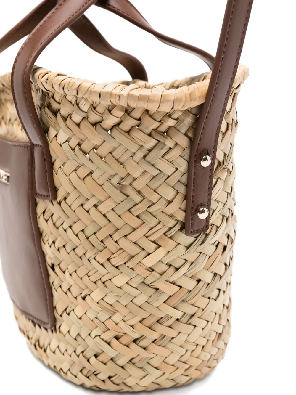 TWINSET Kids Geweven tas met handvat Beige