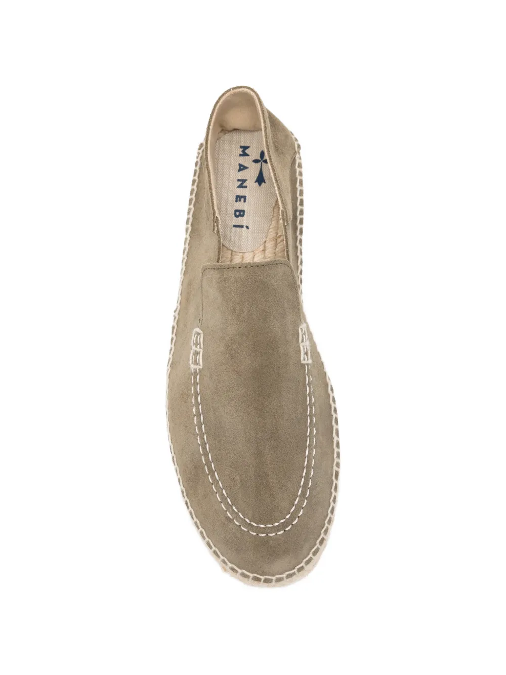 Manebi Platte espadrilles Bruin