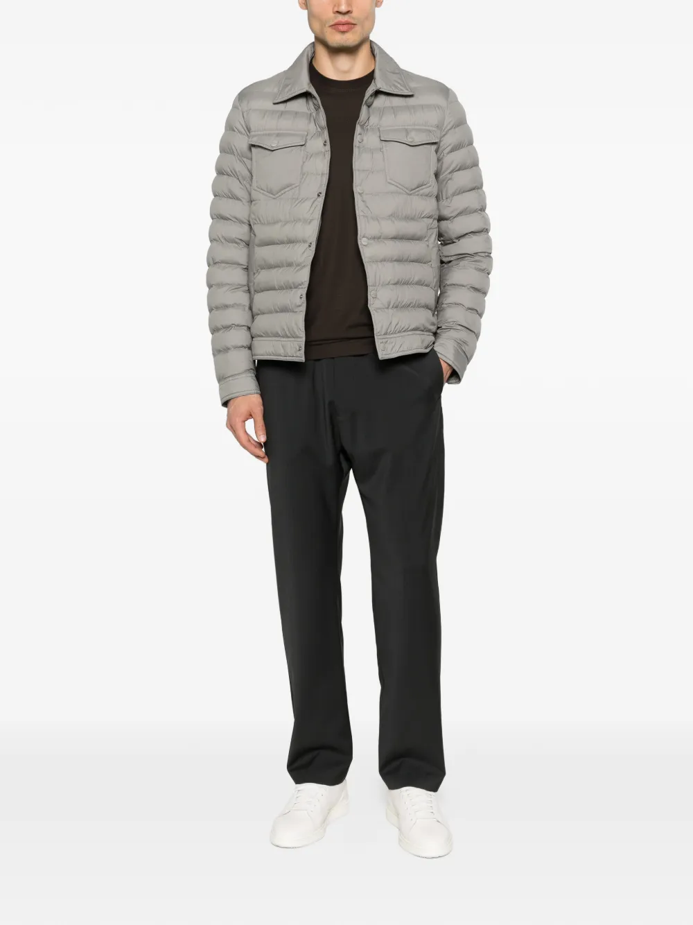 Herno buttoned pocket jacket - Grigio