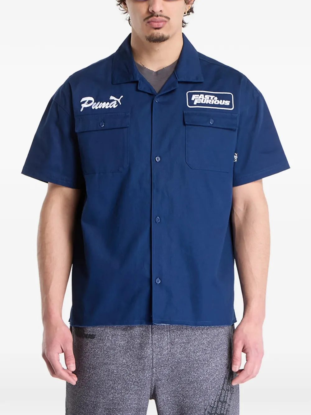 PUMA x Fast & Furious Camicia con bottoni - Blu