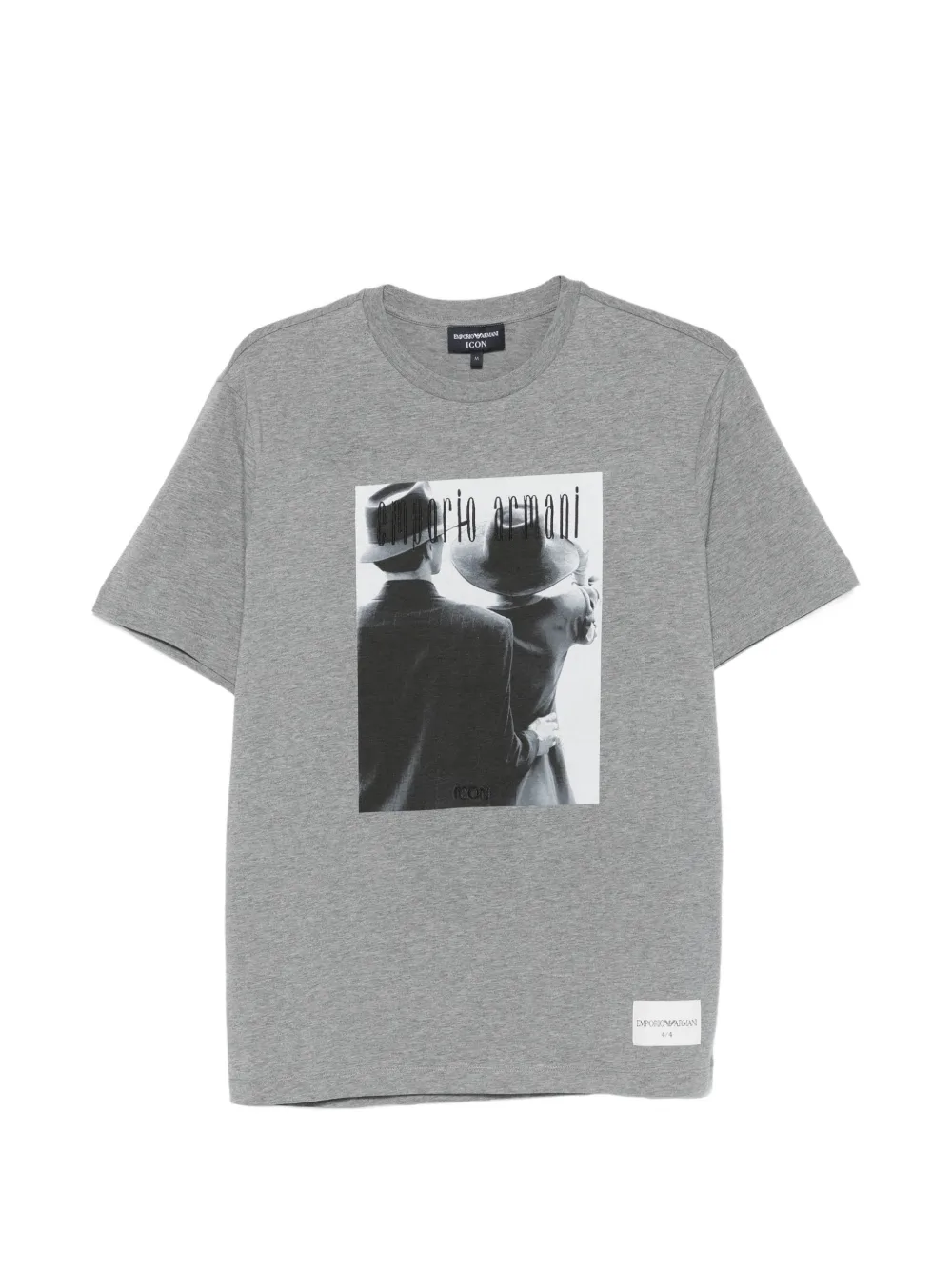Emporio Armani T-shirt con grafica - Grigio