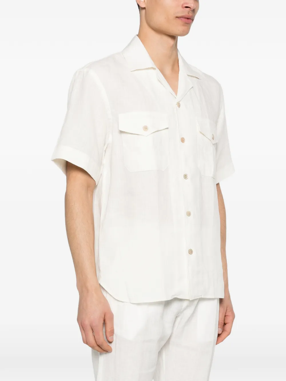  Eleventy Pocket Shirt - White 