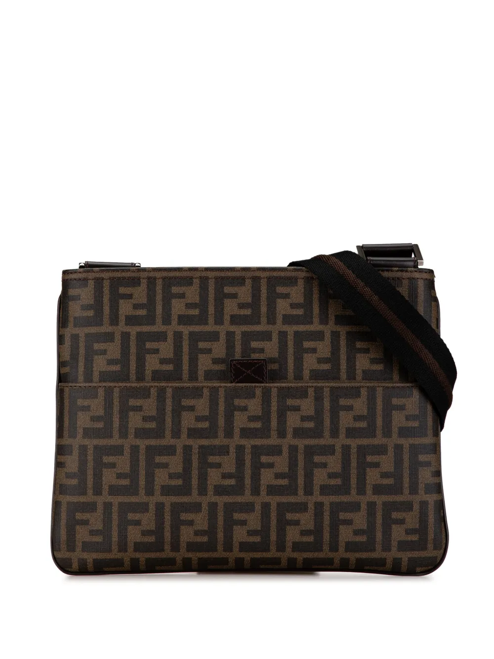 Fendi Pre-Owned 2000-2010 Zucca Coated Canvas crossbody bag - Marrone