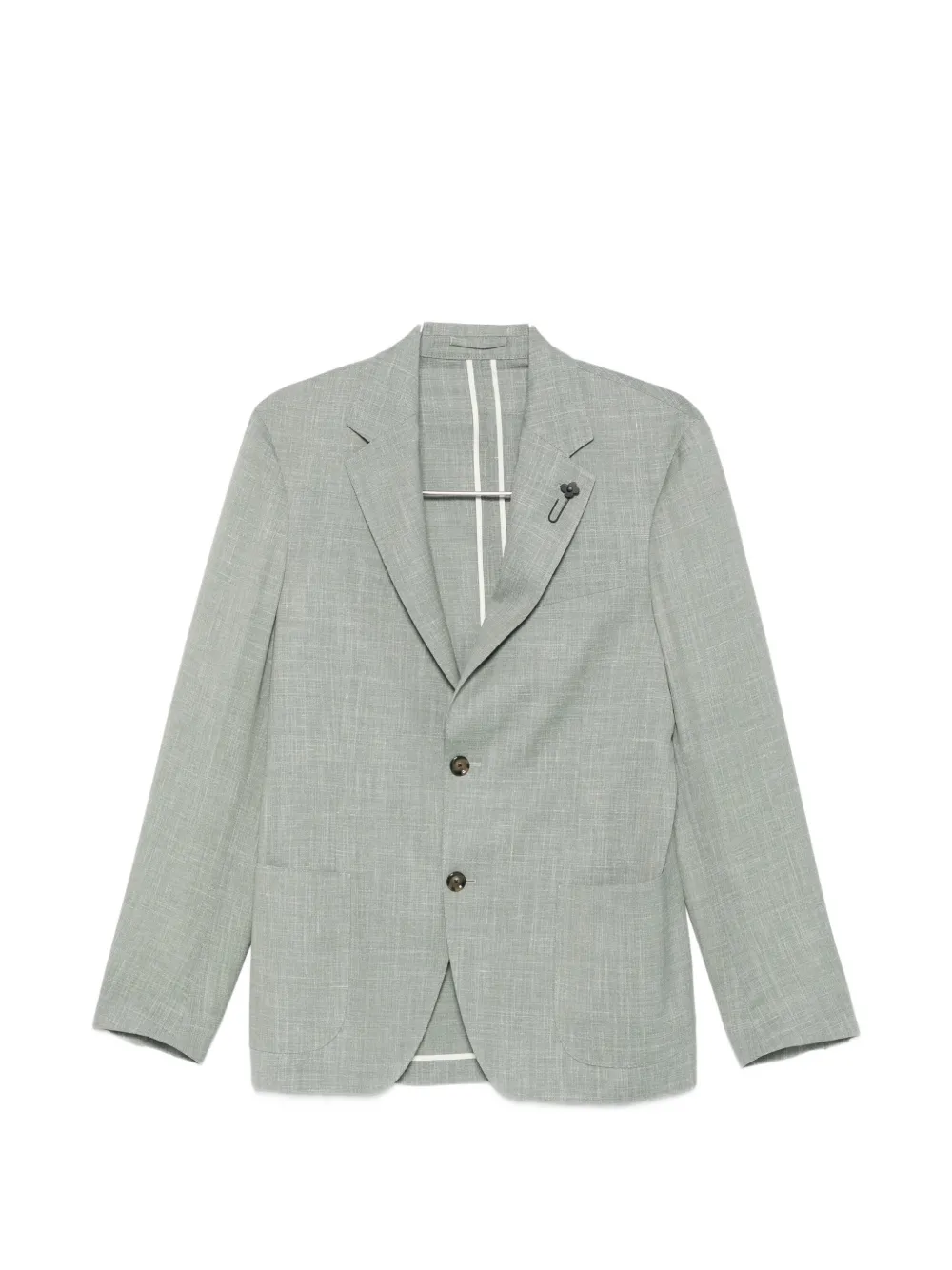 Lardini notched-lapel blazer - Verde