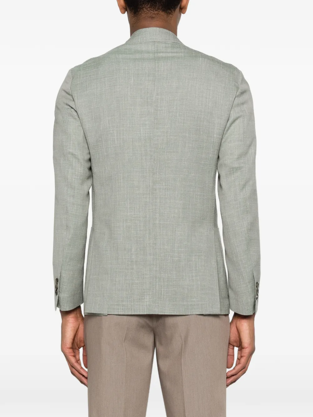 Lardini Blazer met bewerkte revers Groen