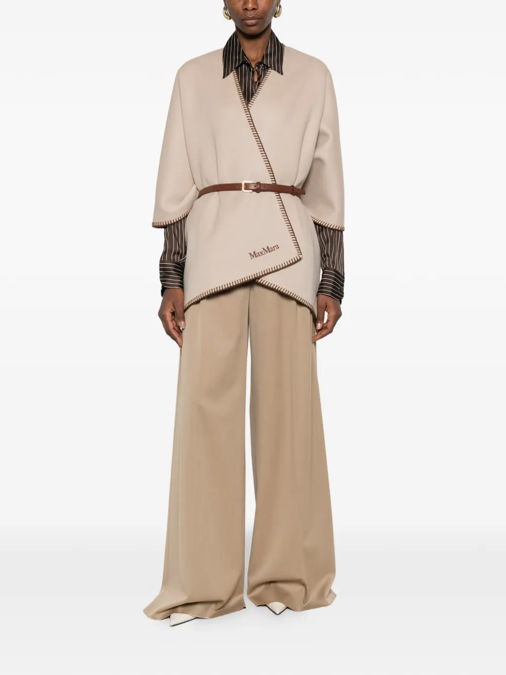 Max Mara Mxmquorum plooibroek Bruin