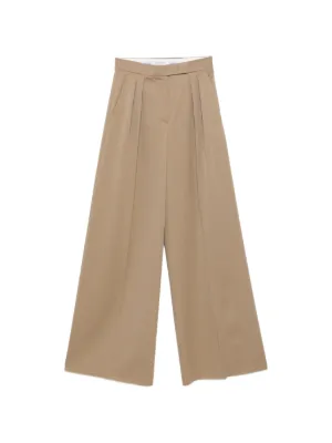 Max Mara ドローストリング ワイドパンツ | ニュートラル | FARFETCH JP
