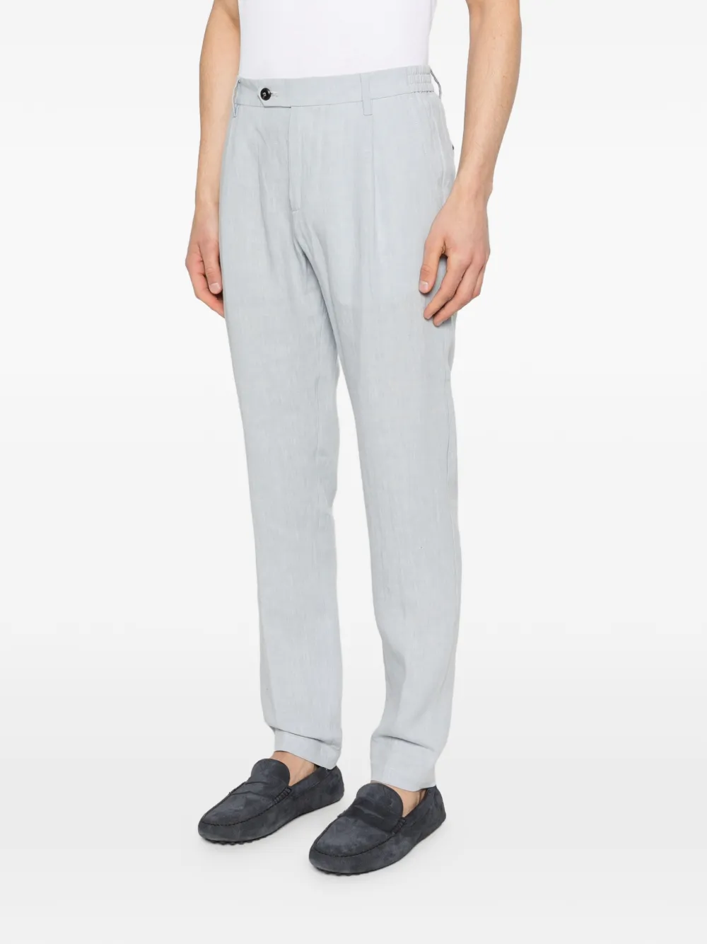  Eleventy Pleated Trousers - Blue 