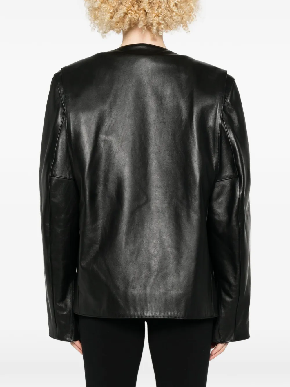 Collarless Pocket Jacket