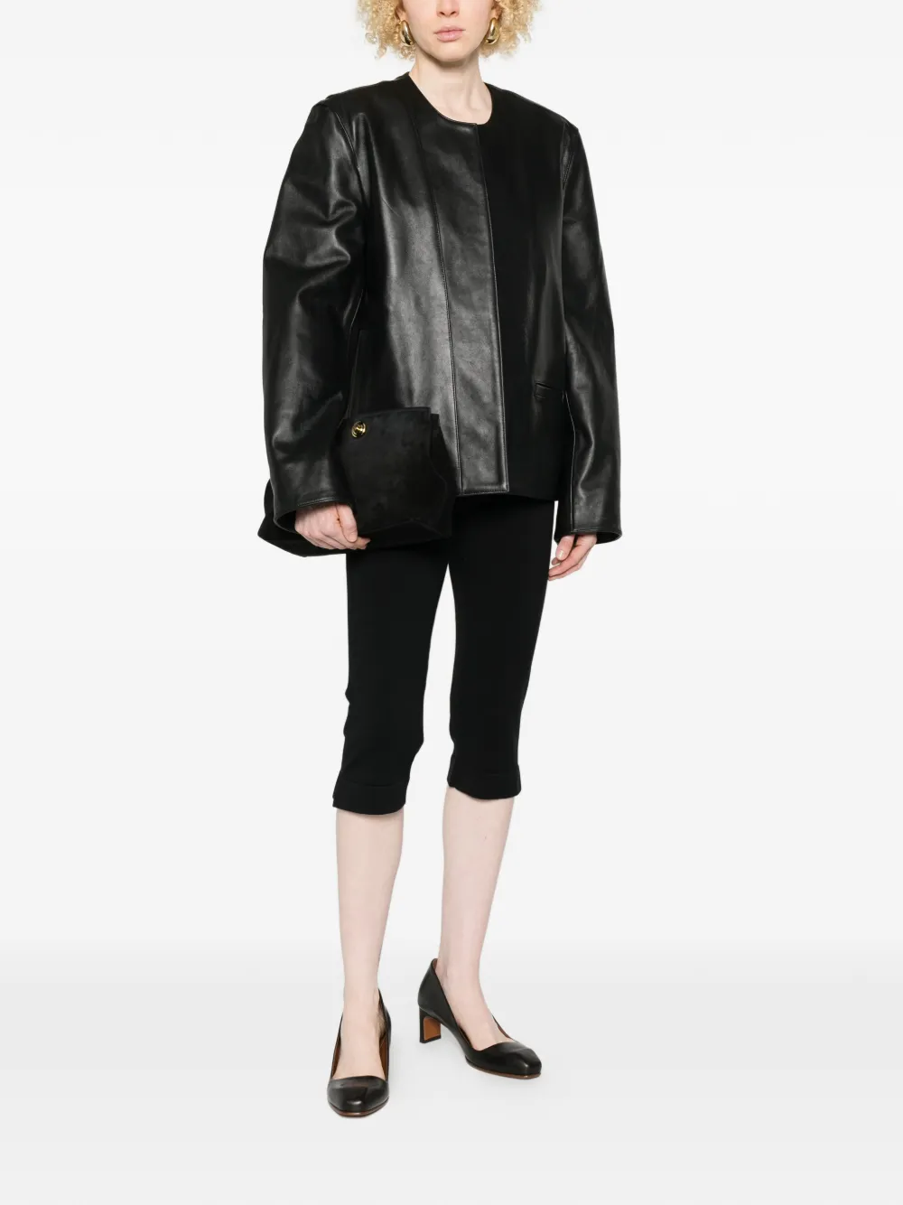 Collarless Pocket Jacket