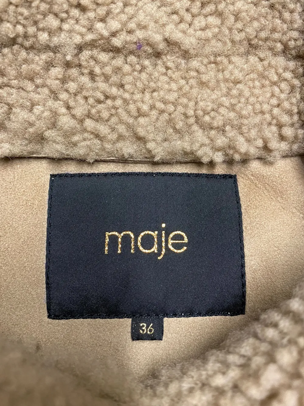 Zipped Shearling Coat