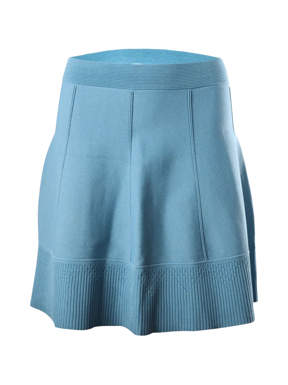 SANDRO flared knitted mini skirt - Blu