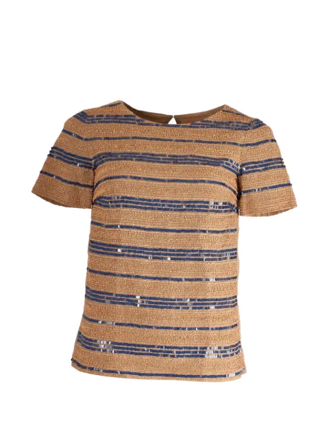 Tory Burch Paillettenoberteil mit Perlen