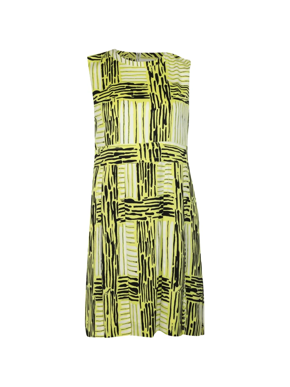 Diane Von Furstenberg Vintage sleeveless checked mini dress - Giallo